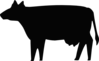 Cow Silhouette Clip Art